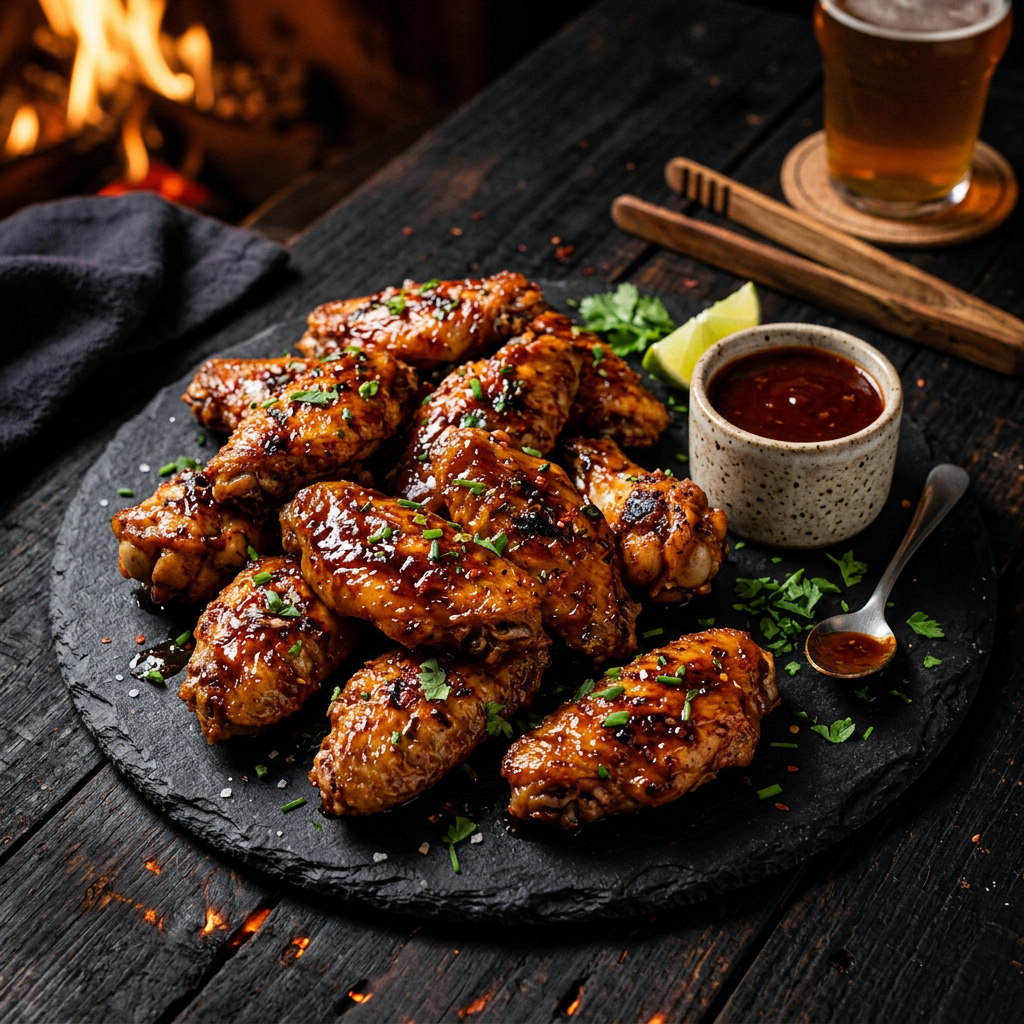 Asinha de Frango com Molho Barbecue Picante
